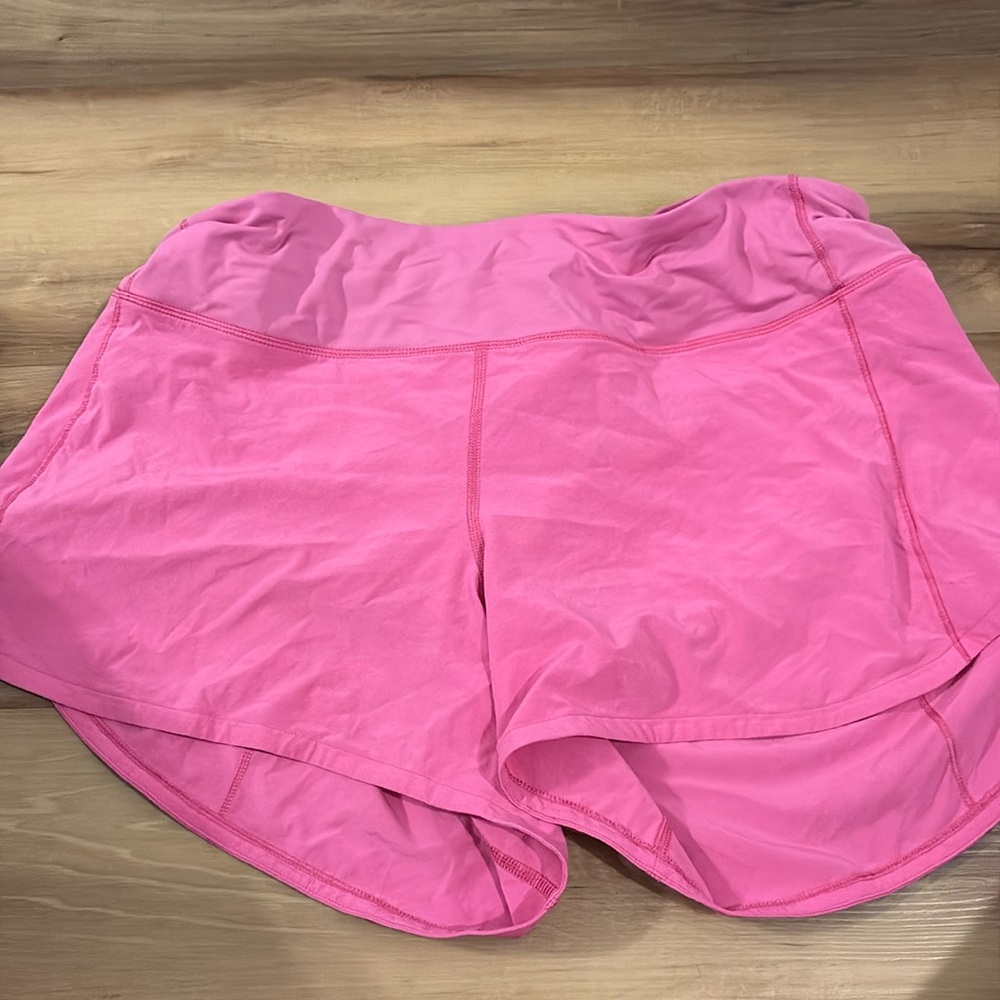 Lululemon size 10 hot pink running shorts